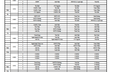 THỜI KHÓA BIỂU THCS HKI NĂM HỌC 2022 - 2023